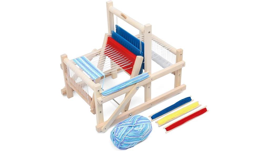 wooden kids weaving loom