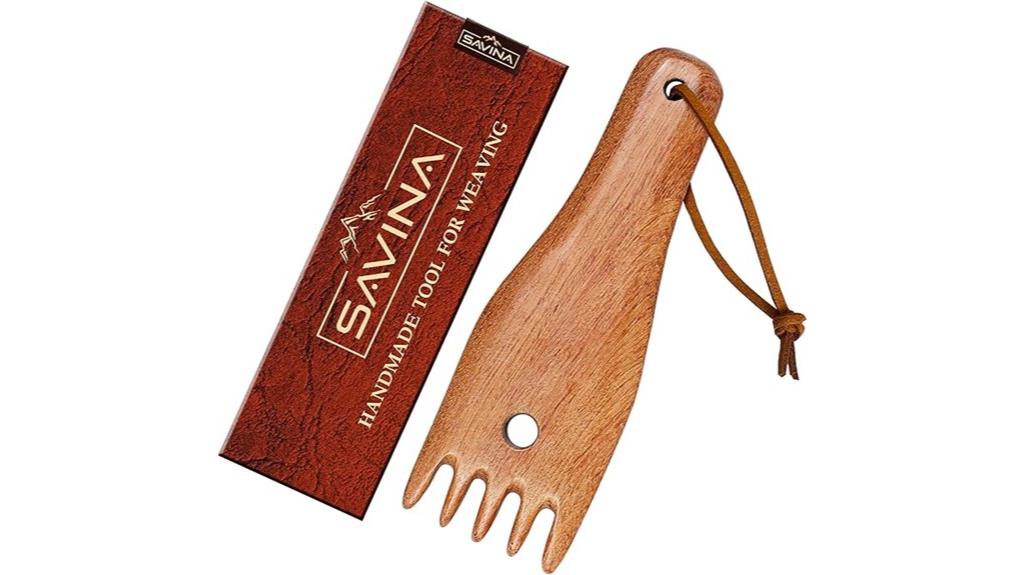 wooden loom weaving comb