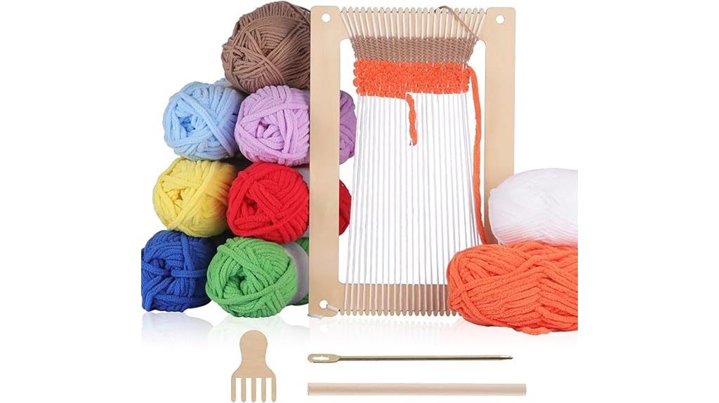 wooden tapestry loom kit