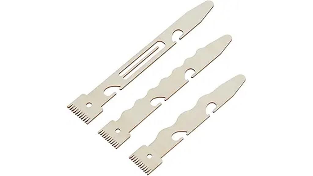 wooden weaving loom combs