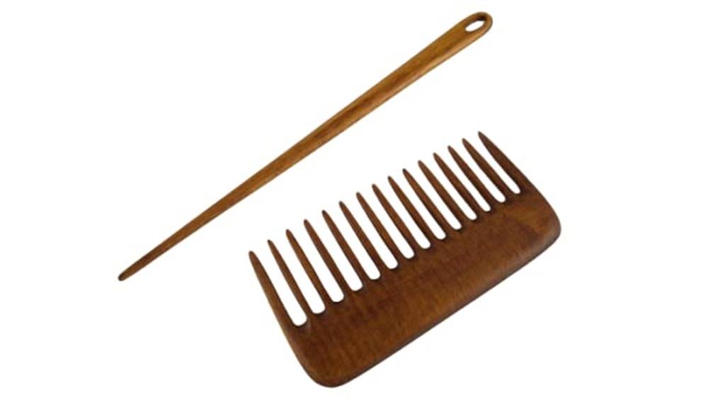wooden weaving tool set