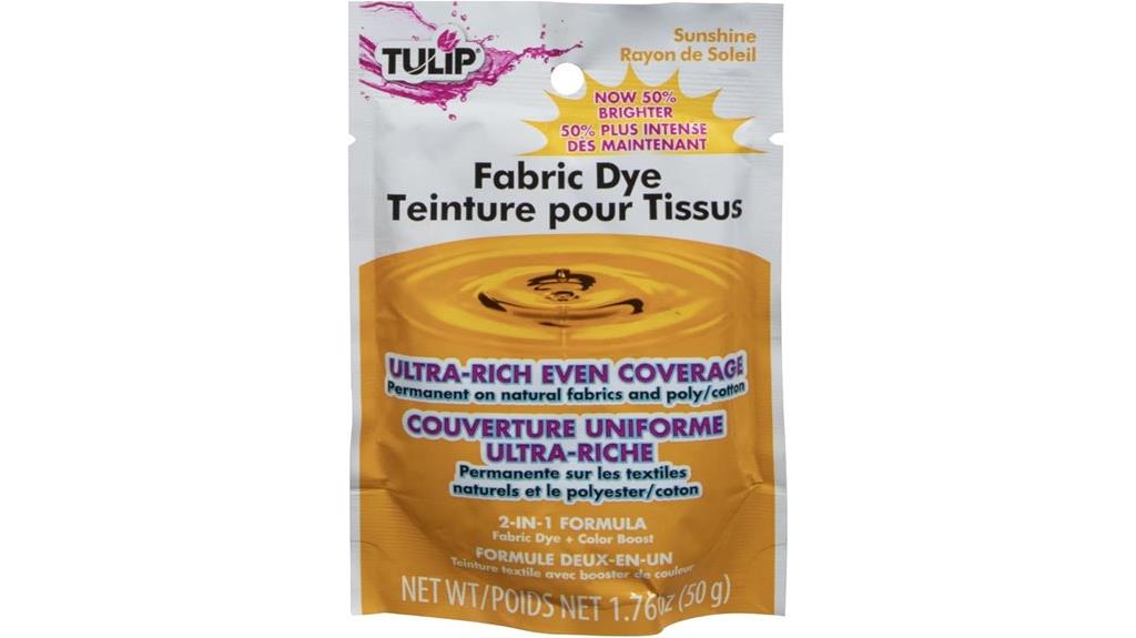 yellow fabric dye powder