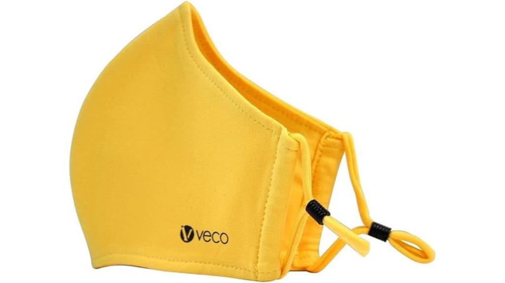 yellow kid cotton masks
