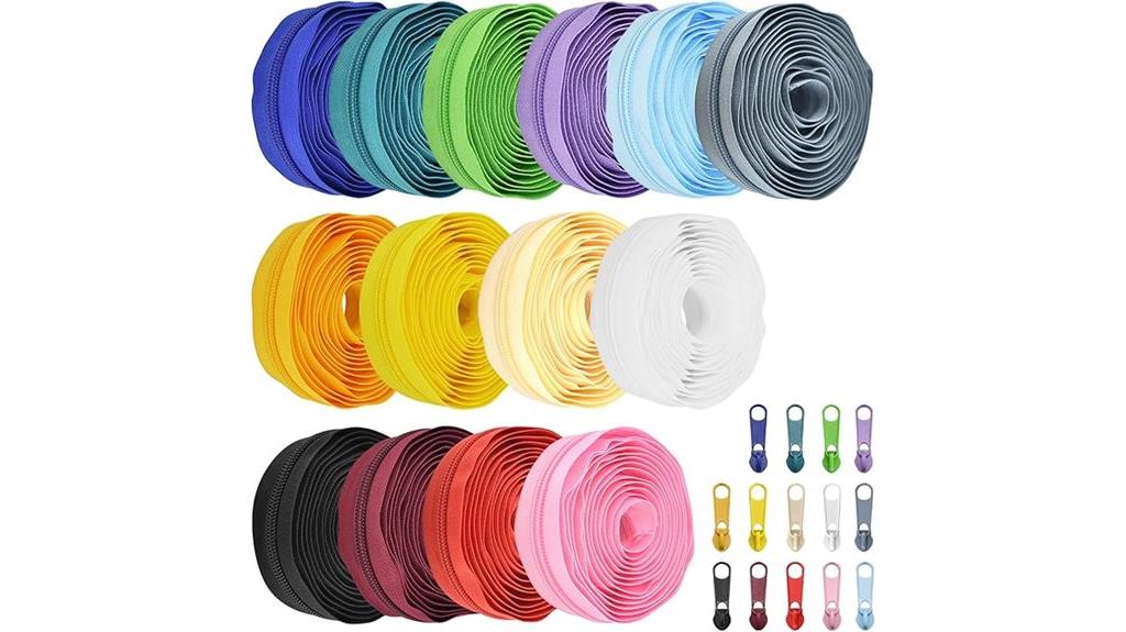 zippers with sliders pack