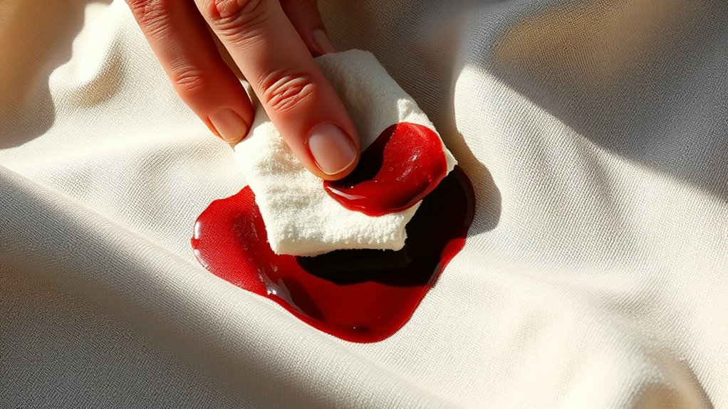 act quickly neutralize stain