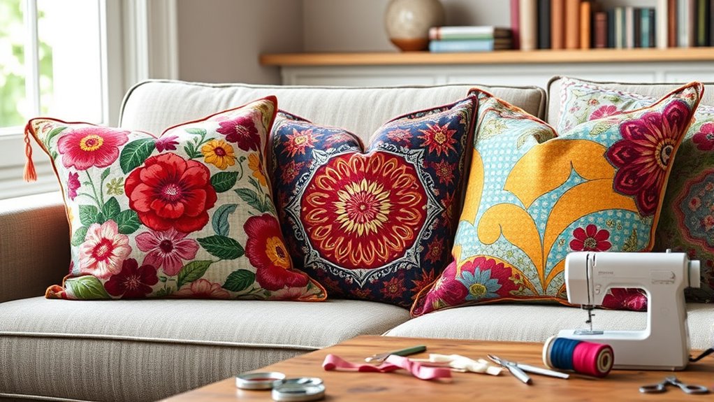 create custom home pillows