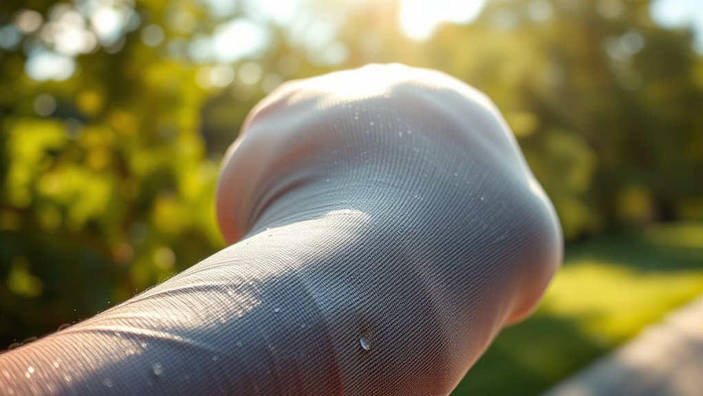 fabric draws moisture away