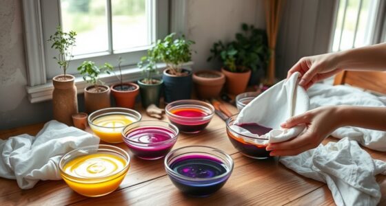 homemade natural fabric dyeing