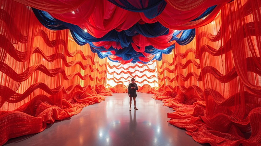 immersive large scale textile art