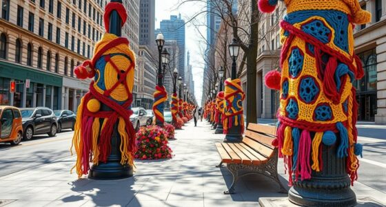 knitted street art expression