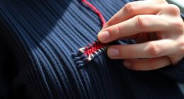 mending holes in garments