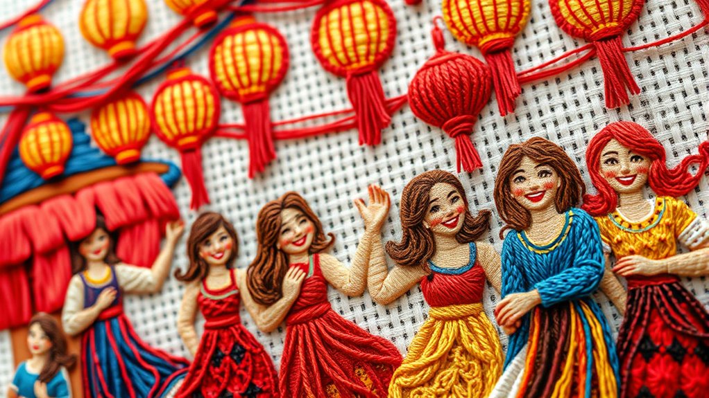 narrative embroidery art