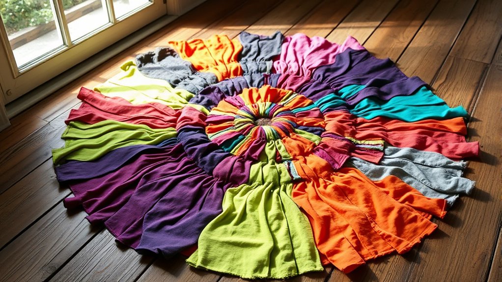 repurpose t shirts into rug