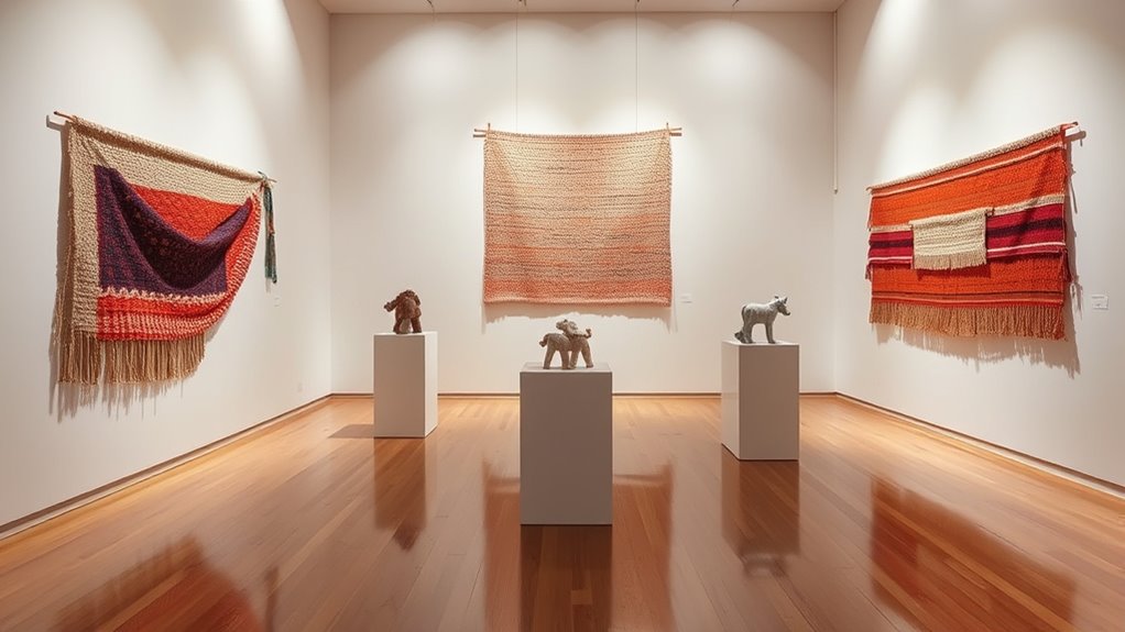 showcase textile art effectively