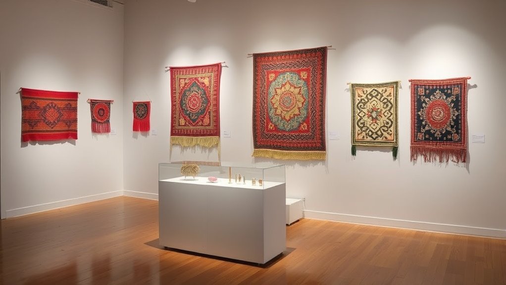 textile art display tips