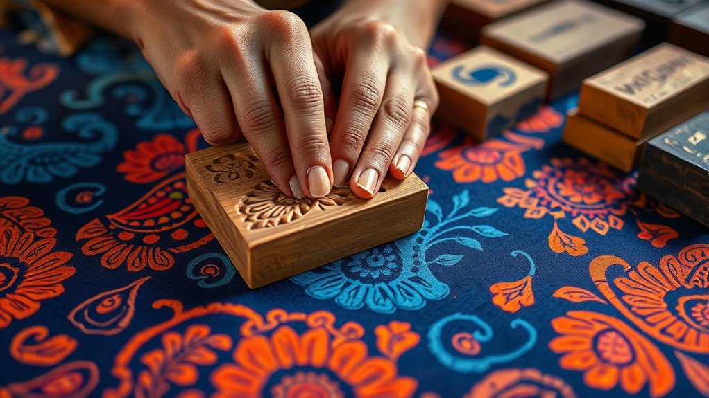 traditional fabric block printing