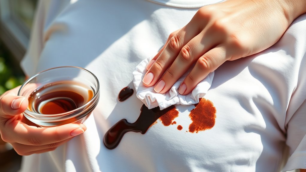 treat blot apply wash