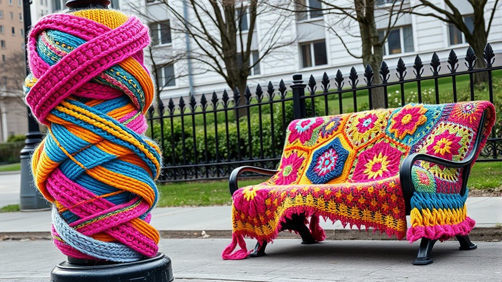 urban yarn bombing activism