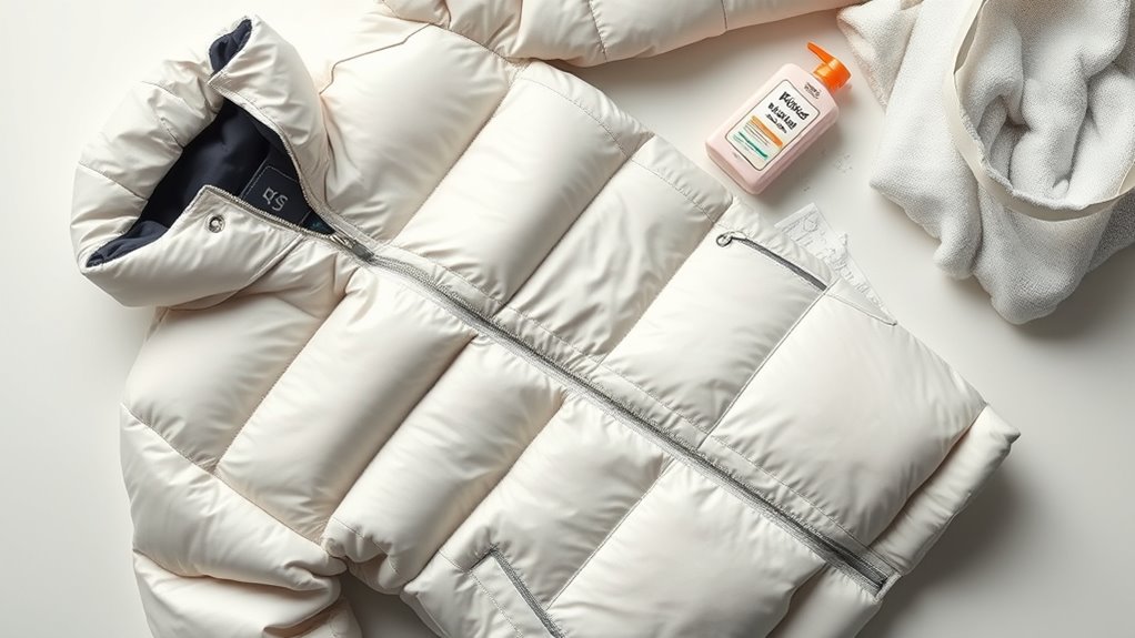 use gentle down specific care