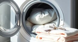 wash pillows and duvets properly