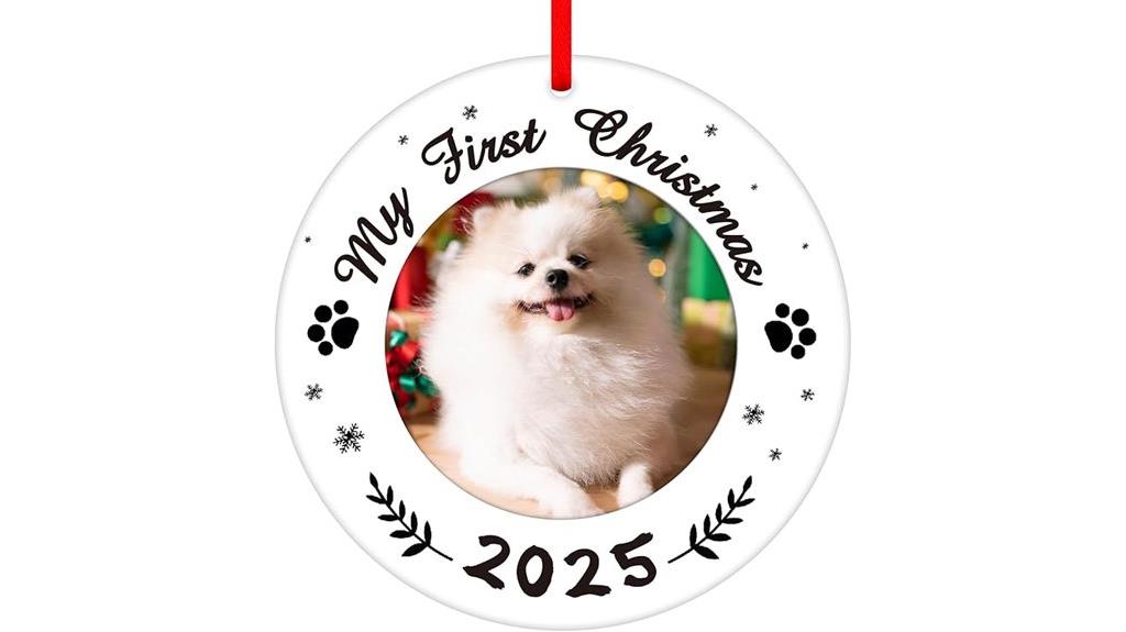 dog first christmas ornaments