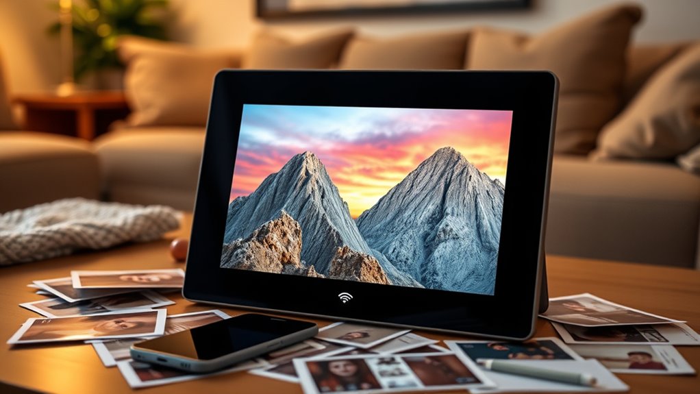 email enabled photo display