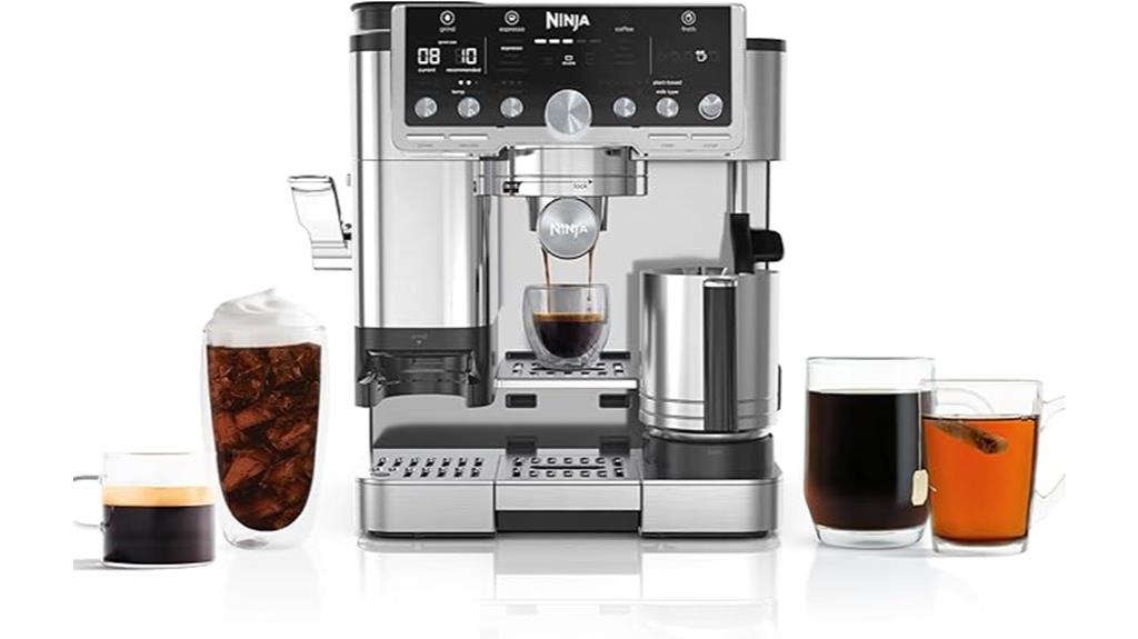 luxury espresso machine with grinder