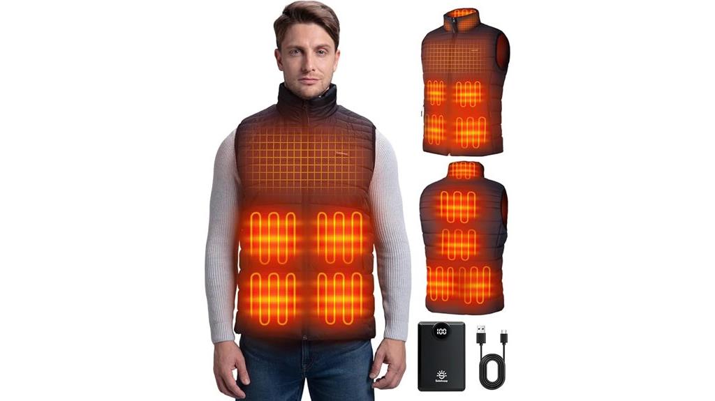 men s heated vest with rechargeable battery
