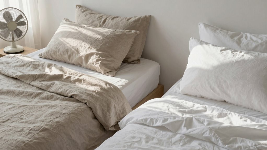 cool breathable summer bedding