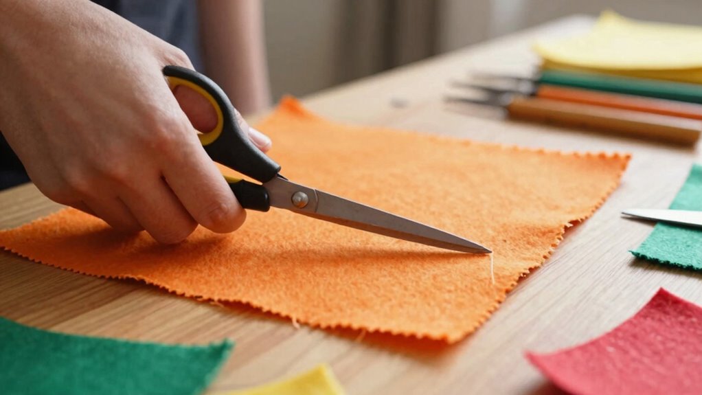 cut felt correctly efficiently