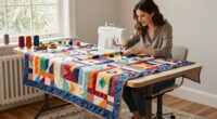 ergonomic quilting techniques emphasized