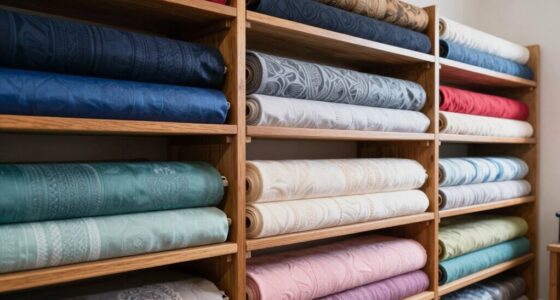 flat fabric bolt storage
