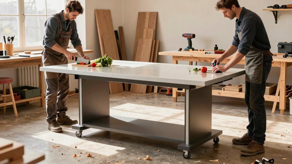 ideal cutting table heights