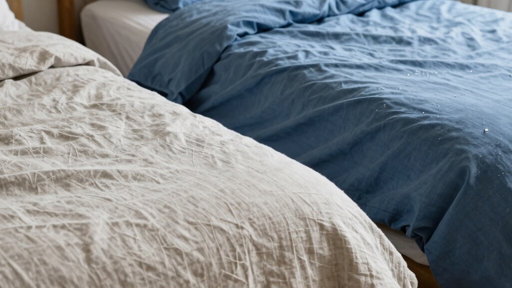 linen sheets wick moisture better