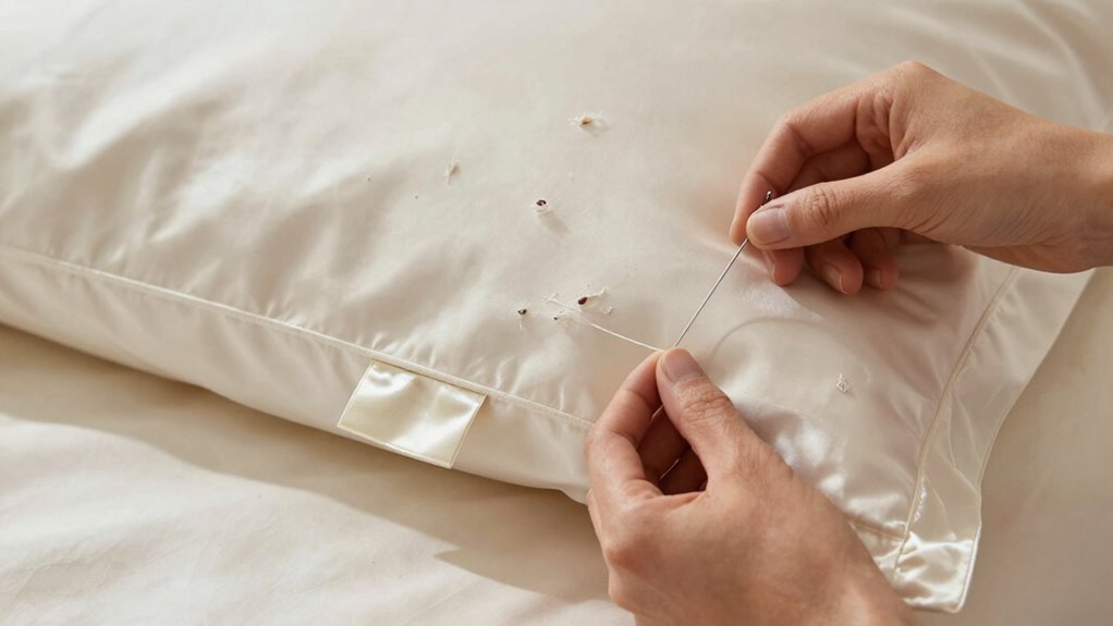 mend silk bedding promptly