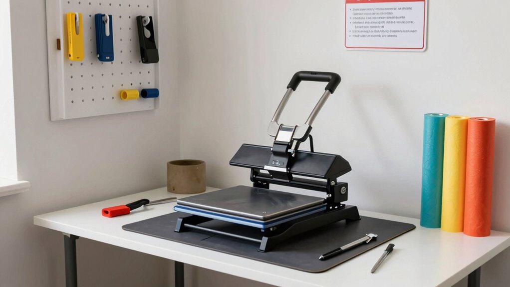 optimal heat press placement