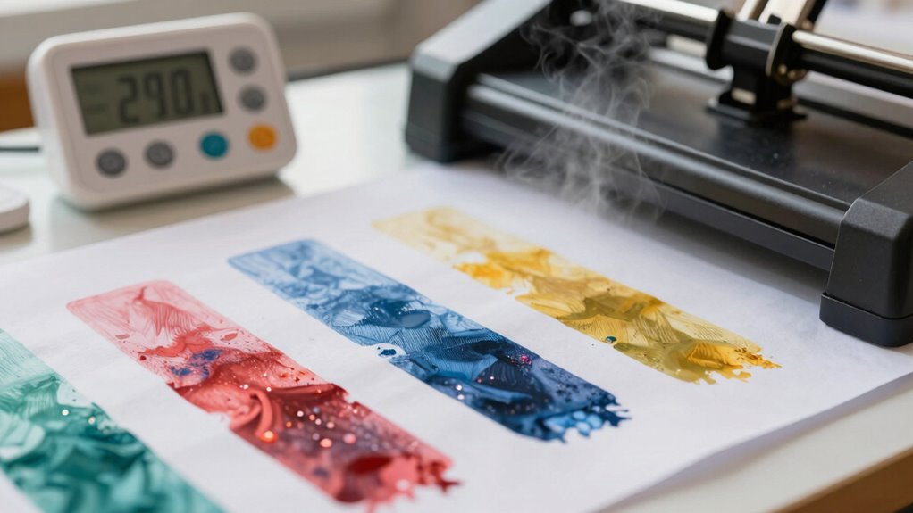 optimal ink curing conditions