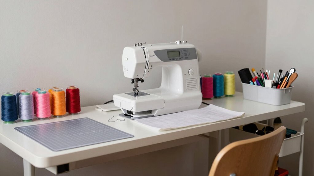 optimal sewing machine placement