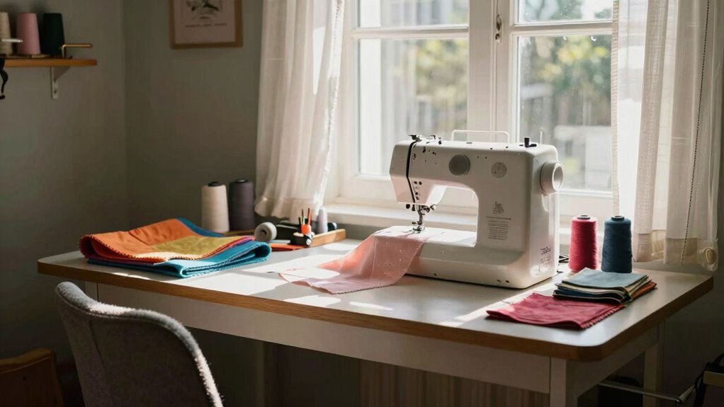 optimize sewing area lighting