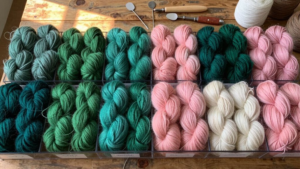 organize wool for accessibility
