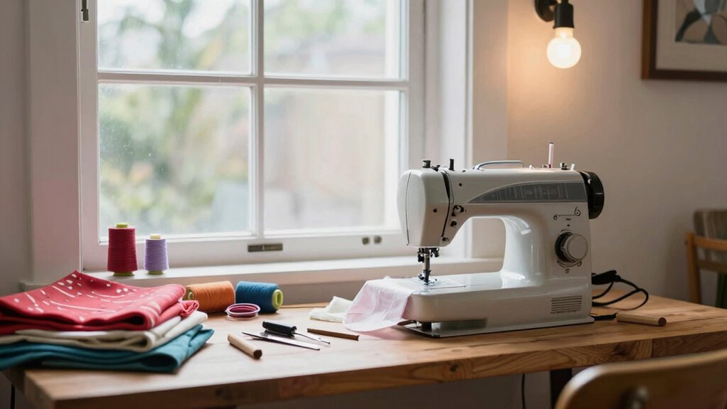 organized inspiring sewing space