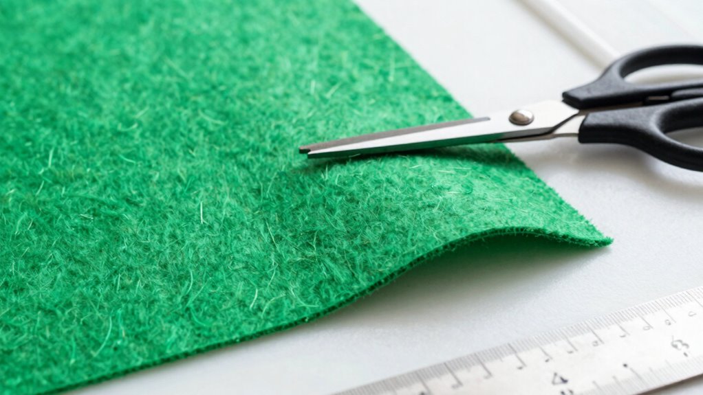 prepare felt for cutting