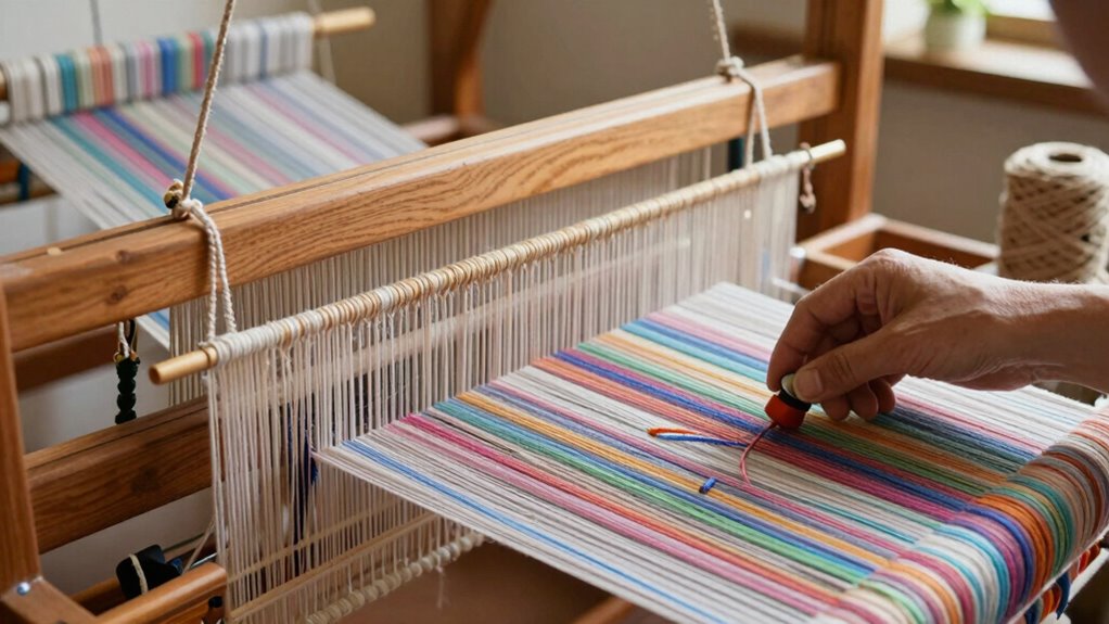prepare loom for warping