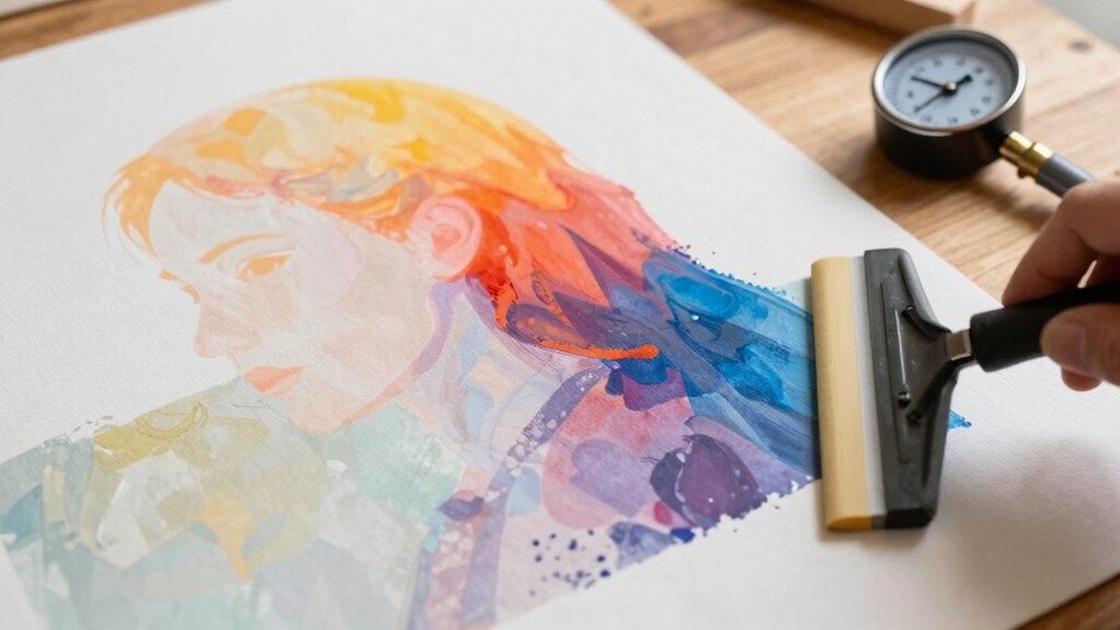 pressure affects transfer quality