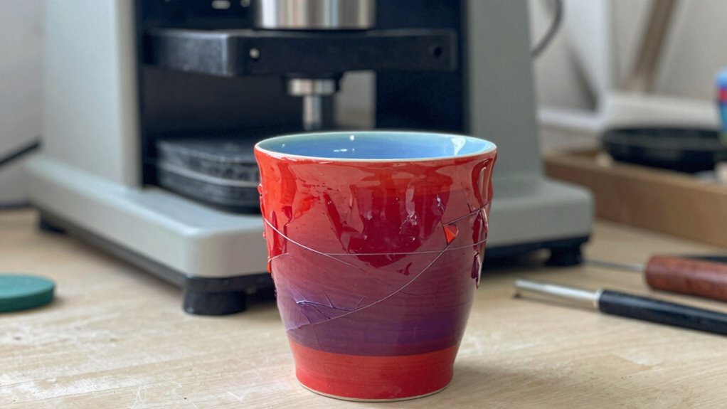 preventing tumbler press creases