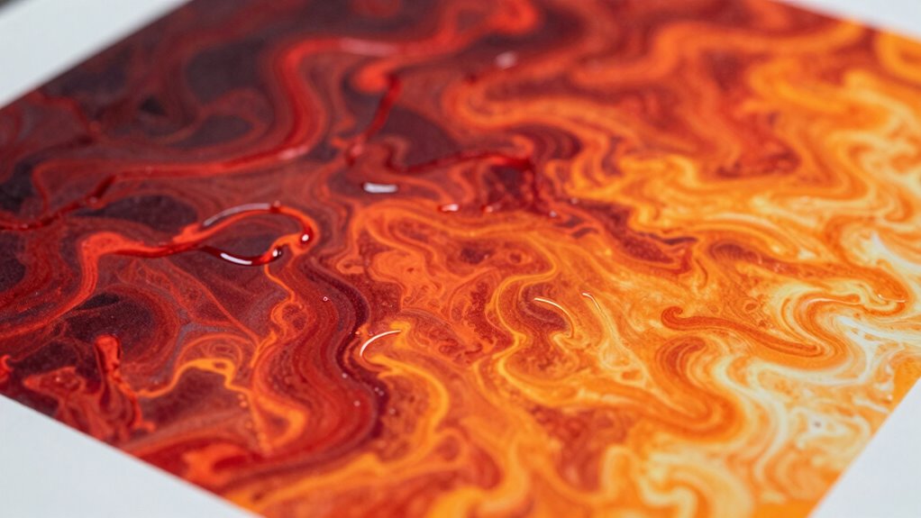 red to orange shift