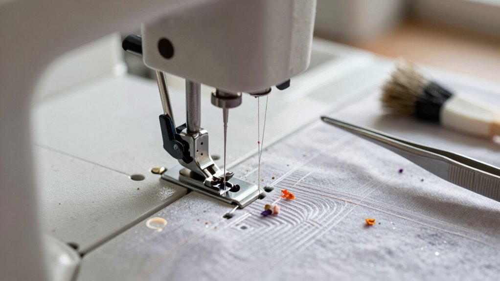 regular needle plate cleaning