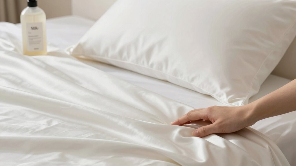 silk bedding care essentials