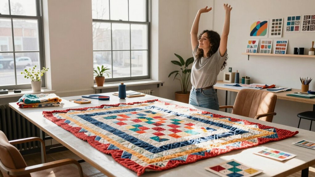 stretch breathe quilt comfortably