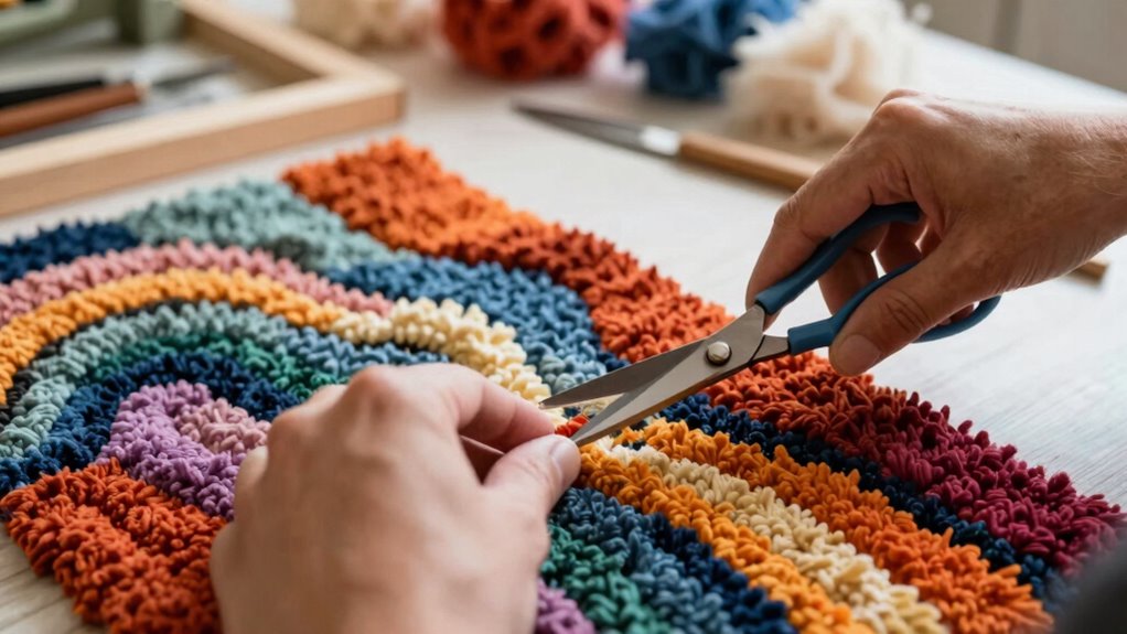 tufted rug finishing techniques